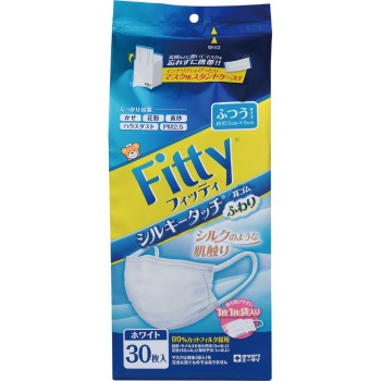 피팅 실키 터치 귀 고무 부드러운 보통 화이트 30매 다마가와 위생재