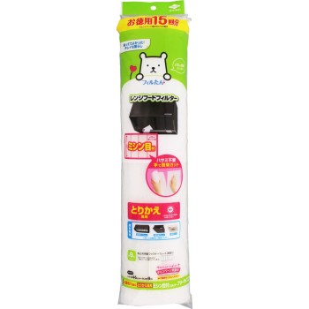 15회분 교체 전용 재봉눈금 필터 프리사이즈 부드러운타입 도요알루미늄호일프로덕츠