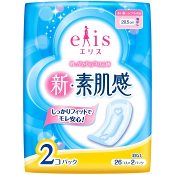 에리스 신·맨살감(보통~많은 날용) 날개없음 26매×2P 다이오제지