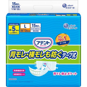 어텐트 소취 효과 포함 테이프식 L 15매 다이오제지