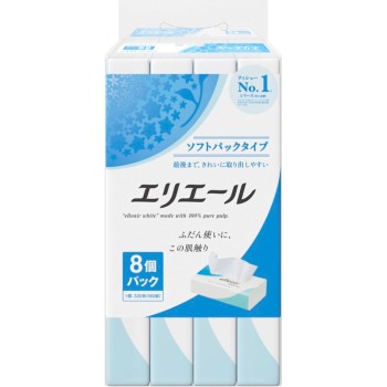 에리에르 소프트 팩 티슈 160W 8P 다이오제지