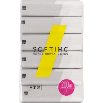 마츠키요 소프티모 소프트팩 티슈 200W 6P