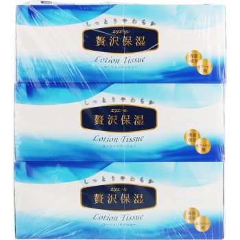 에리에르 사치스러운 보습 티슈 200W 3P 다이오제지