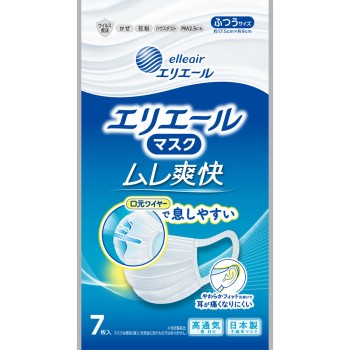 엘리에르 마스크 습기 상쾌 보통 사이즈 7매입 다이오제지