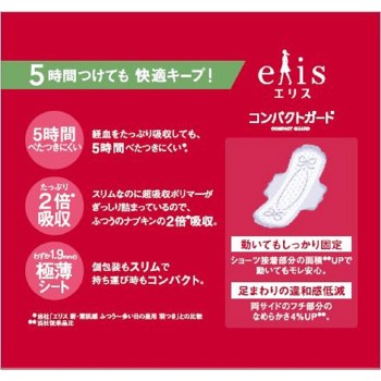 에리스 컴팩트 가드(많은 낮용) 날개 포함 23매 다이오제지