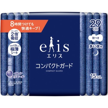 에리스 컴팩트 가드 (많은 밤용) 290 날개 포함 15매 다이오제지