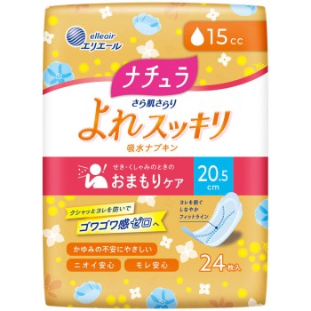 에리스 나투라 흡수 냅킨 20.5cm 15cc 24매 다이오제지