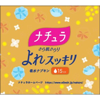 에리스 나투라 흡수 냅킨 20.5cm 15cc 24매 다이오제지