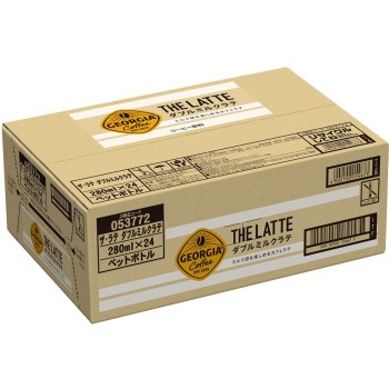 조지아 더 라테 더블 밀크 라테 케이스 280ML×24