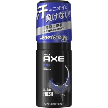 악스 프레그런스 바디스프레이 블랙 60g 유니레버 재팬