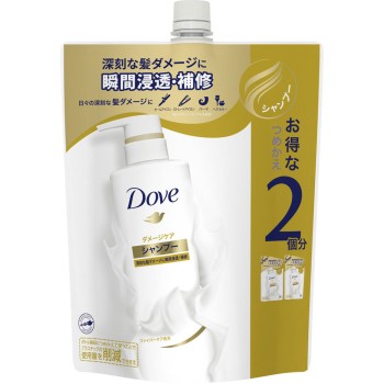 도브 대미지 케어 샴푸 리필용 700g 유니레버 재팬