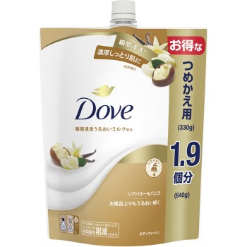 도브 바디 워시 시어버터&바닐라 리필용 640g 유니레버재팬