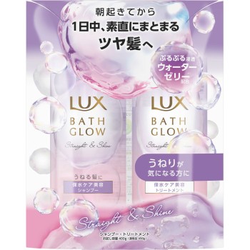 럭스 배스글로우 스트레이트&샤인 체험용 용량 펌프 페어 400g+400g 유니레버재팬