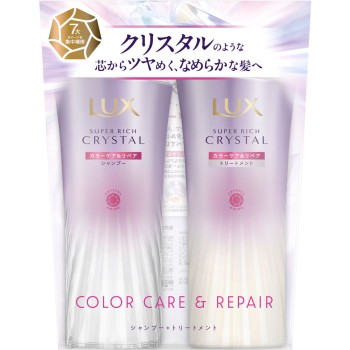 럭스 슈퍼 리치 크리스탈 컬러 케어&리페어 펌프 페어 450g+450g 유니레버 재팬