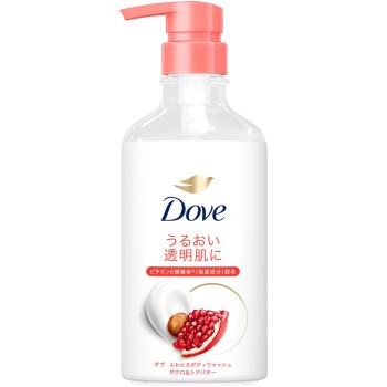 도브 부드럽고 걸쭉한 바디워시 석류&시어버터 펌프 450g 유니레버 재팬