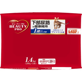 뷰티프로 캣 고양이 하부요로 건강유지 1세부터 1.4kg 일본펫푸드