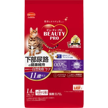 뷰티프로 캣 고양이 하부요로 건강유지 11세이상 1.4kg 일본펫푸드