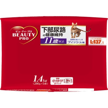뷰티프로 캣 고양이 하부요로 건강유지 11세이상 1.4kg 일본펫푸드