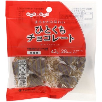 모두의 간식 한입 초콜릿 43g 몽트와루