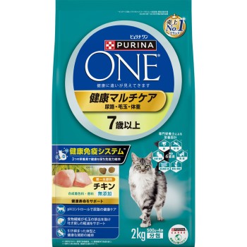 퓨리나원 캣 건강 멀티케어 7세이상 치킨 2.0kg 네슬레재팬