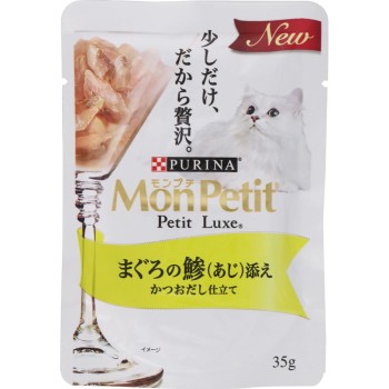 몬쁘띠 프티 뤽스 파우치 참치의 전갱이 곁들임 35g 네슬레재팬