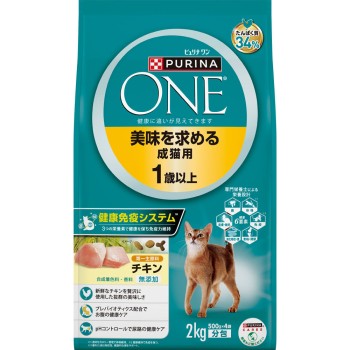 퓨리나 원 고양이 맛을 추구하는 성묘용 치킨 2kg 네슬레 재팬