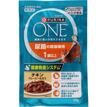 퓨리나원 파우치 하부요로 1세 닭고기 그레이비 50g 네슬레재팬