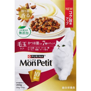 몽프티 박스 헤어볼 케어 7종 블렌드 200g 네슬레 재팬