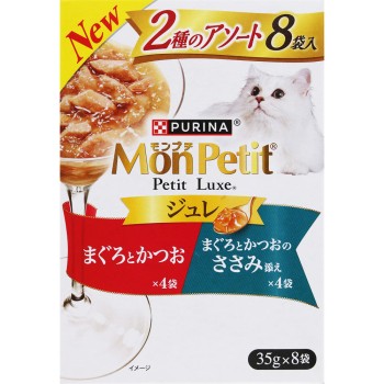 MP 프티 뤽스 파우치 주레 참치 가다랑어&안심 35g×8P 네슬레 재팬