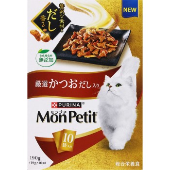 몽프티 박스 엄선 가다랑어 다시 함유 190g 네슬레 재팬