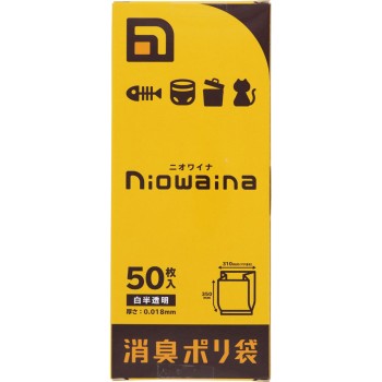 니오와이나 소취봉투 HDPE 흰반투명 박스 50P 니혼 사니팍