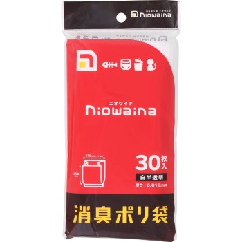 니오와이나 소취백 HDPE 흰 반투명 30P 일본사니팩