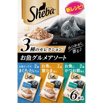 시바 리치 푸짐한 플레이크 생선 그루메 어소트 35g×6 마스 재팬 리미티드