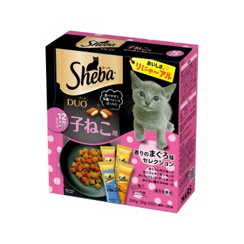 시바 듀오 12개월까지의 아기 고양이용 향기로운 참치 맛 셀렉션 SD51 200g 마즈재팬리미티드