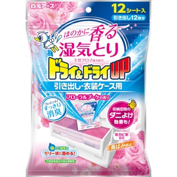 드라이앤드라이UP 서랍 의상케이스용 플로럴부케 향 12시트 시라모토어스