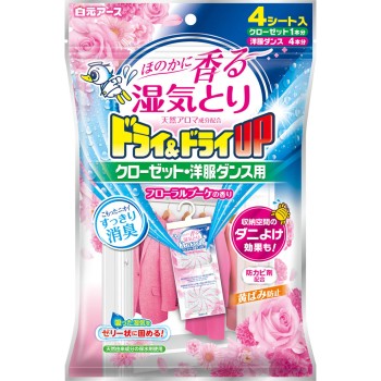 드라이&드라이UP 옷장용 플로럴 부케 향 4시트