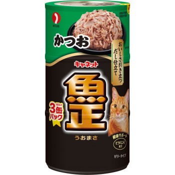 캬넷 어류 가다랑어 160g×3 펫라인