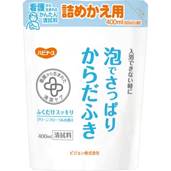 거품으로 상쾌한 신체 닦기 리필용 400ml 피죤