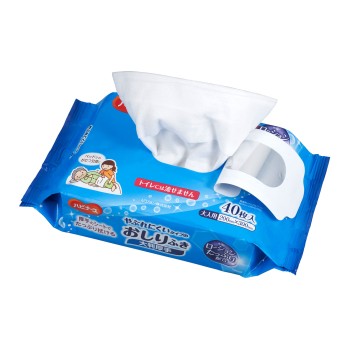 하비 너스 찢어지기 어려운 타입 엉덩이 닦는 시트 대형 두꺼운 40매입 피죤