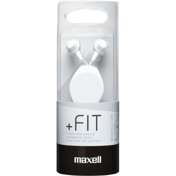 커낼형 헤드폰 +FiT MXH-C110RWH 히타치맥셀
