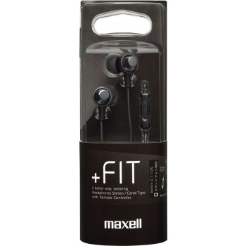 맥셀 FIT 핸즈프리 헤드폰 블랙 MXH-C110BK 히타치맥셀