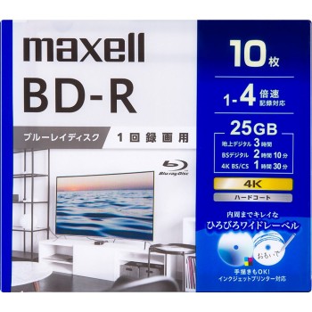 맥셀 BD-R SL BRV25WPG 10매
