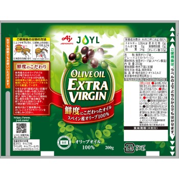 AJINOMOTO 올리브오일 엑스트라버진 200g J-오일밀즈