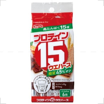 프로테인15 웨이퍼스 카카오 6장 하마다콘펙트