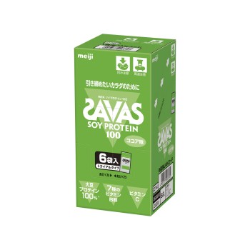 자바스 소이프로테인100 코코아 트라이얼타입 10.5g×6 메이지(구 메이지유업)