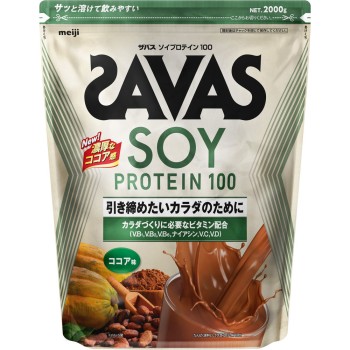 자바스 소이프로테인100 코코아 100식분 2000g 메이지(구 메이지제과)