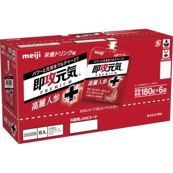 즉효원기젤리 고려인삼+영양드링크맛 180g×6 메이지(구 메이지제과)
