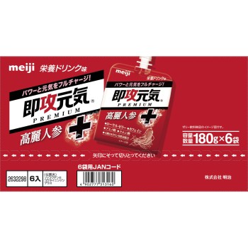 즉효원기젤리 고려인삼+영양드링크맛 180g×6 메이지(구 메이지제과)