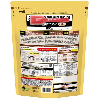 자바스 카제인&훼이 MPC100 코코아맛 대봉지 810g 메이지(구 메이지제과)