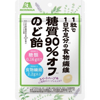 당질 90% 오프 목캔디 58g 모리나가제과